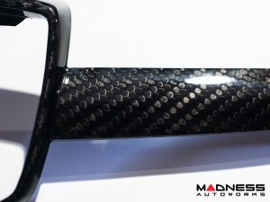 FIAT 500 ABARTH Front Emblem - Carbon Fiber - Italian Racing Stripe